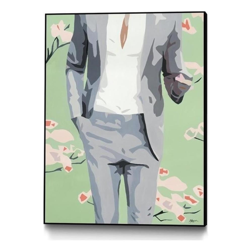 Mr. Why Not Framed Canvas Art 24x32 in Multicolor