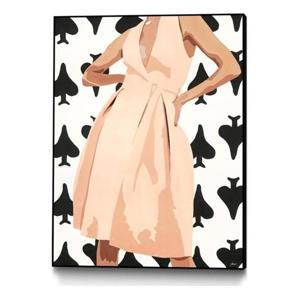 Ms. Thing in Spades 24x32 Framed Canvas Art