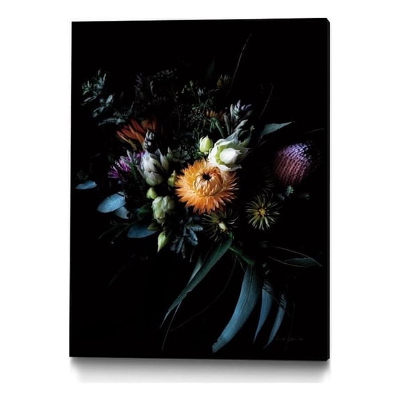 Giant Art Canvas  24x32 Native Collection Framed in Multi-Color