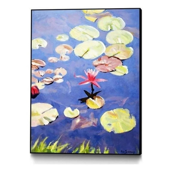 Giant Art Canvas 24x32 Nature's Beauty is Simple Framed in Green