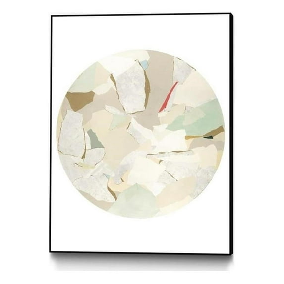 Giant Art Canvas 24x32 Radial Bliss 1 Framed in Red