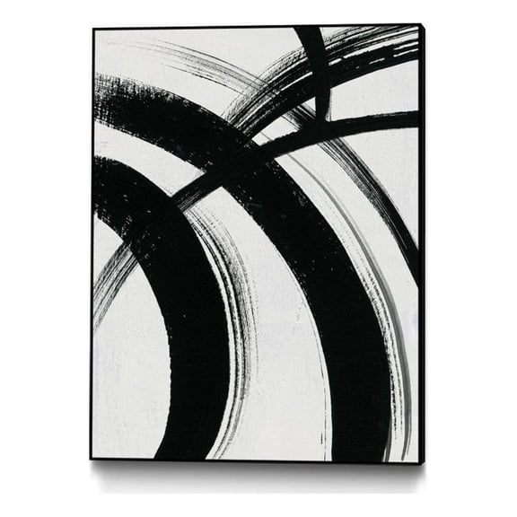 Giant Art Canvas  24x32 Spontaneous I Framed in Multi-Color