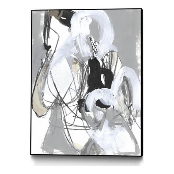 Giant Art Canvas 24x32 Tangled Threads III Framed in Multi-Color