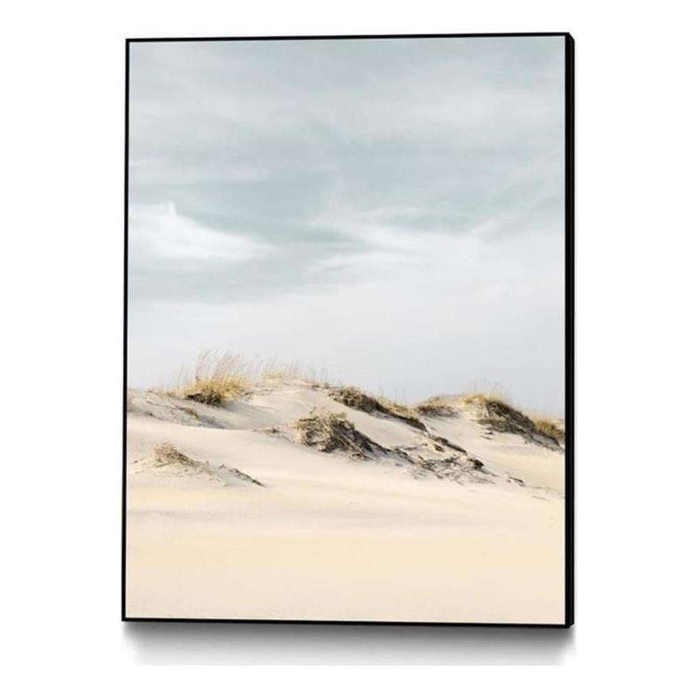 Serene Coastal Dunes 24x32 Framed Canvas Art