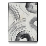 Giant Art Canvas 24x32 Zen Flow II Framed in Multi-Color