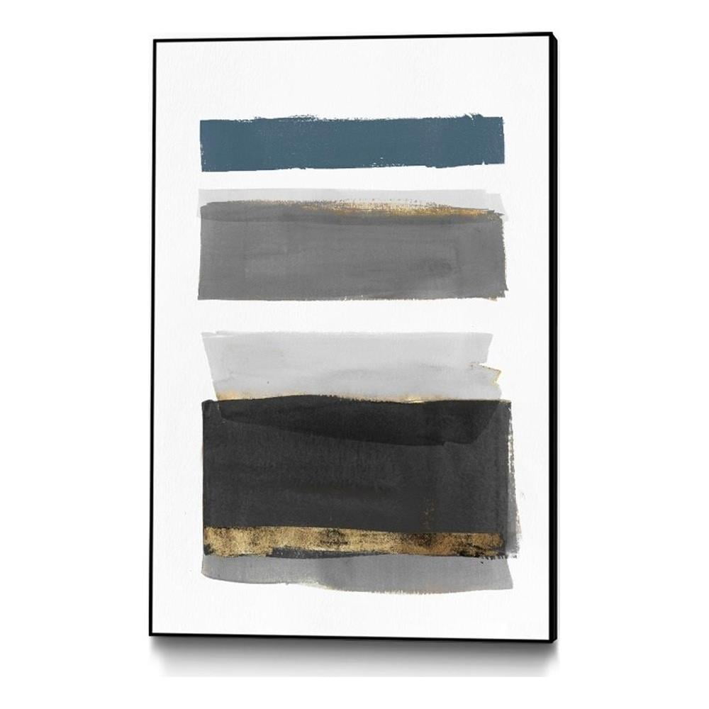 Modern Abstract 24x36 Framed Canvas in Multicolor