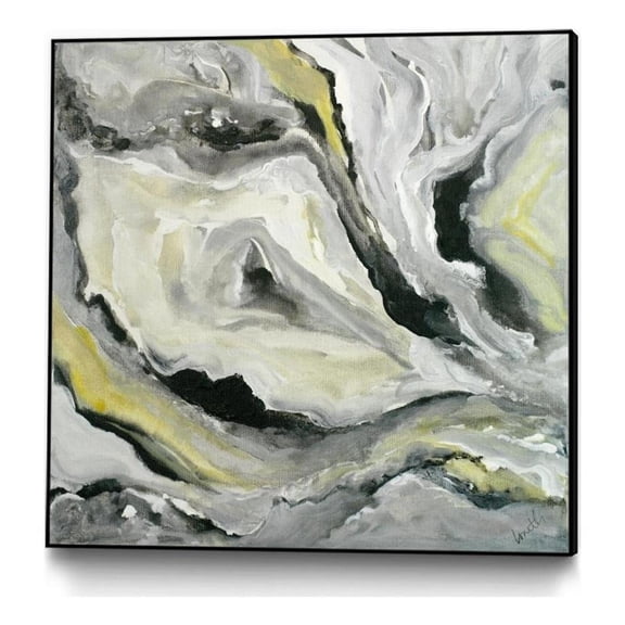 Giant Art Canvas  30x30 Crystal Perception Framed in Multi-Color