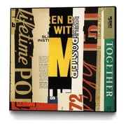 Giant Art Canvas 30x30 Emerge III Framed in Yellow