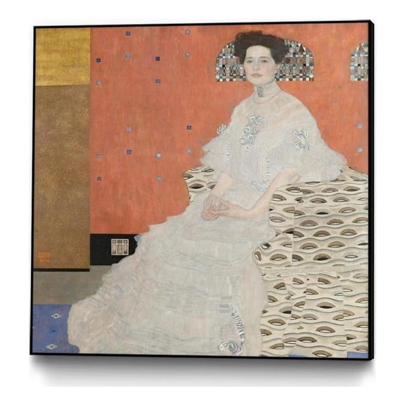 Giant Art Canvas 30x30 Fritza Riedler 1906 Framed in Multi-Color
