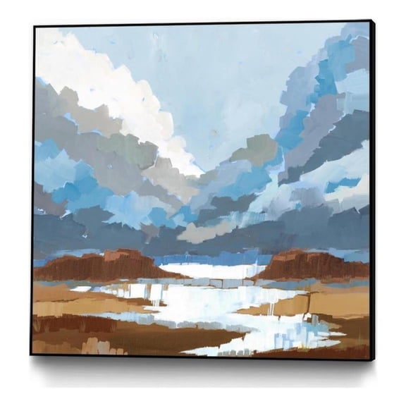 Giant Art Canvas 30x30 High Altitude V7 Framed in Multi-Color