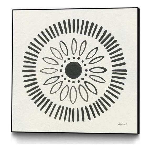 Giant Art Canvas 30x30 Kami VII Framed in Multi-Color