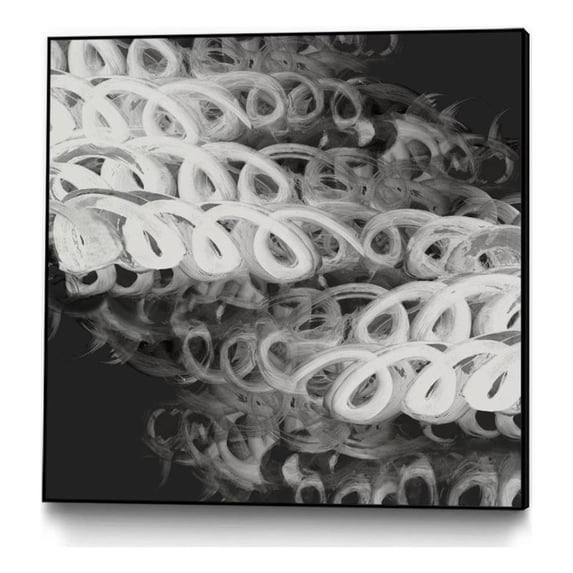Giant Art Canvas 30x30 Love Letters II Framed in Multi-Color