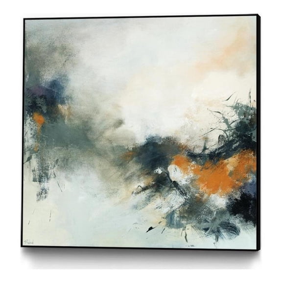 Giant Art Canvas  30x30 Transition Framed in Orange
