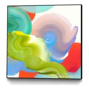 Giant Art Canvas 30x30 Vav 05 Framed in Pink