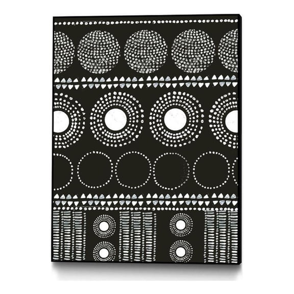 Giant Art Canvas  30x40 African I Framed in White