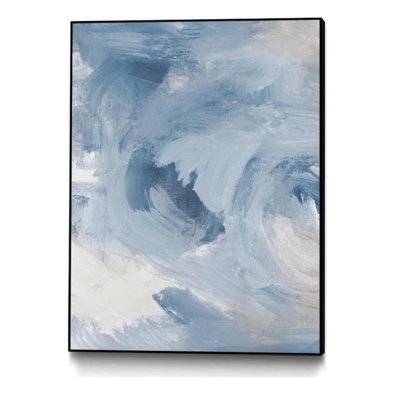 Giant Art Canvas 30x40 Blue Cloudy Dreams I Framed in Multi-Color