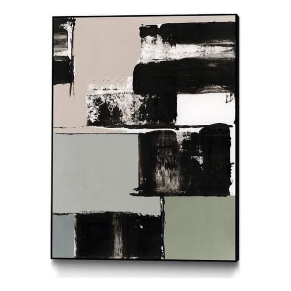 Giant Art Canvas  30x40 Dark Express III Framed in White