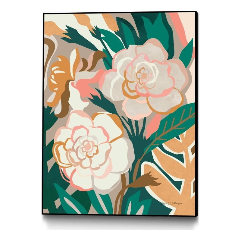 Giant Art Canvas 30x40 Gardenia II Framed in MultiColor