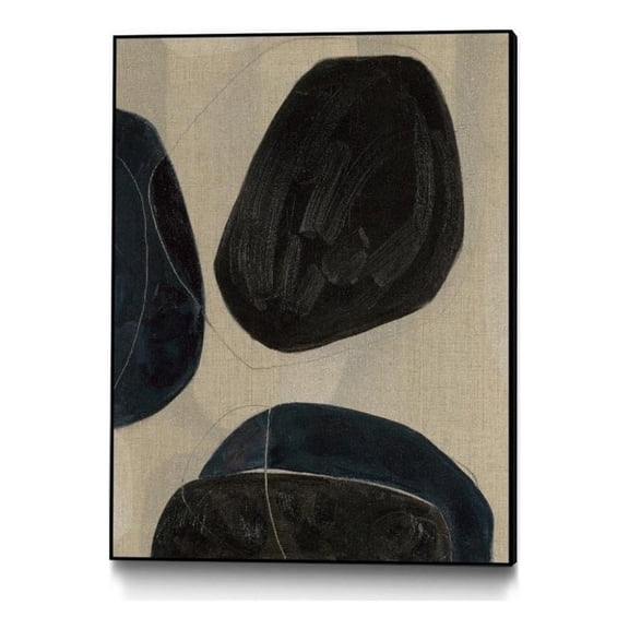 Giant Art Canvas 30x40 Gravity II Framed in Multi-Color