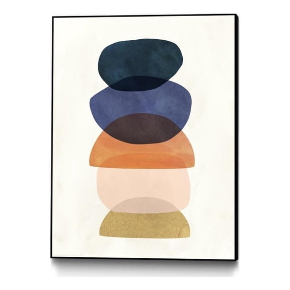 Giant Art Canvas 30x40 Mod Pods I Framed in Multi-Color