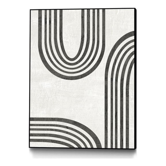 Giant Art Canvas 30x40 Modern Arc IV Framed in Multi-Color
