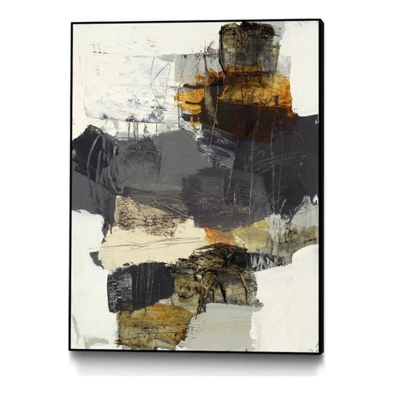 Giant Art Canvas 30x40 Monochrome Manta IV Framed in Orange