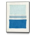 thumbnail image 1 of Giant Art Canvas  30x40 Painted Weaving V Pacific Blue Framed in Multi-Color, 1 of 3