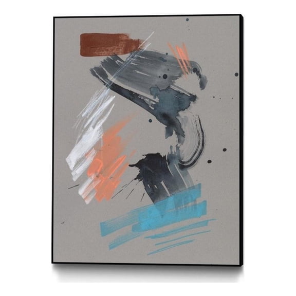 Giant Art Canvas  30x40 Playful Marks I Framed in White