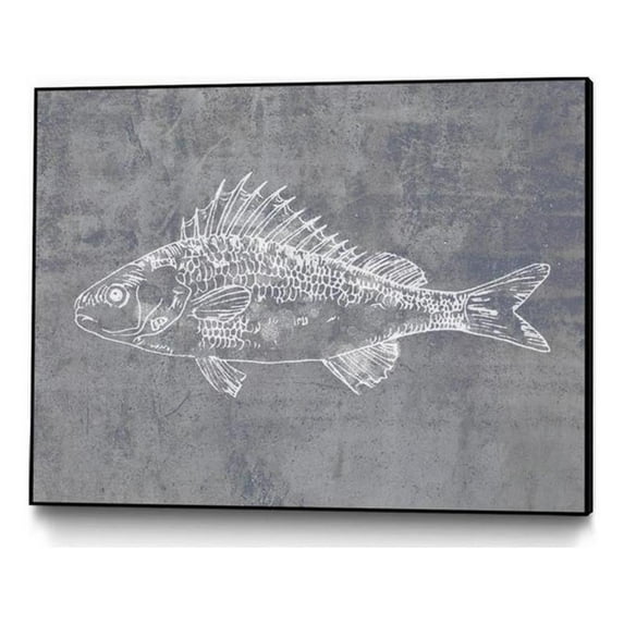 Giant Art Canvas 32x24 Like a Stone I Framed in Multi-Color