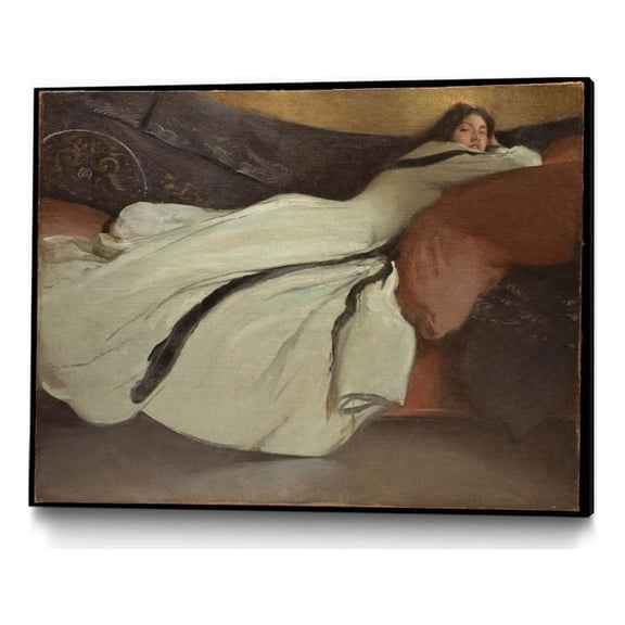 Giant Art Canvas  32x24 Repose  1895 Framed in White