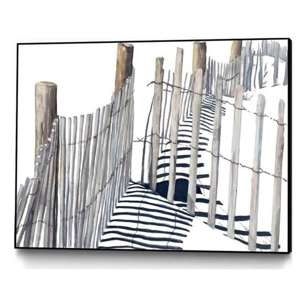 Shadows of Paradise 32x24 Framed Canvas Wall Art