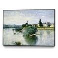 thumbnail image 1 of Giant Art Canvas  36x24 The Seine at Lavacourt Framed in Multi-Color, 1 of 3