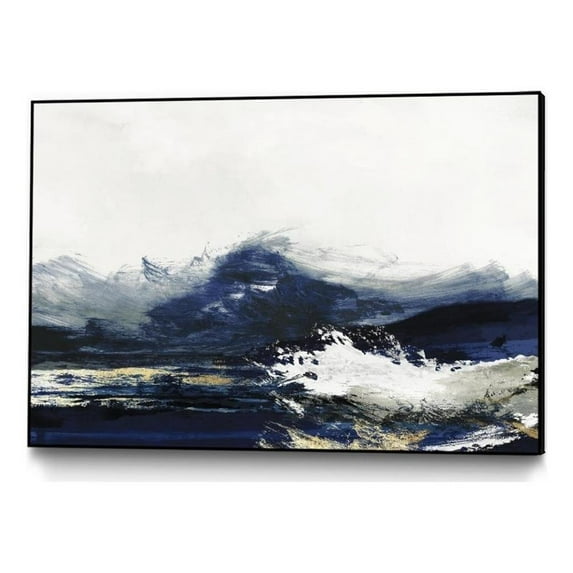 Giant Art Canvas 36x24 Water Framed in White