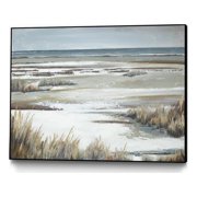 Giant Art Canvas 40x30 Golden Dunes Framed in Multi-Color