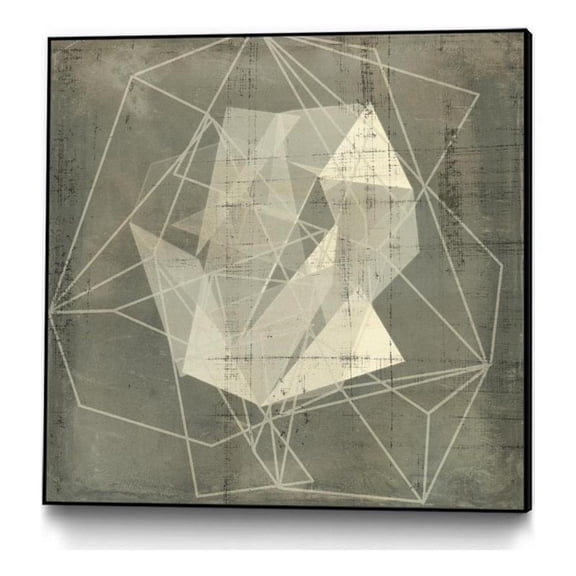 Giant Art II Framed Geomolecule BluePrint in Multi-Color