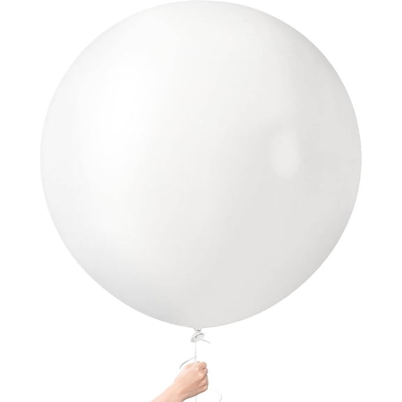 Giant Balloons - White Latex Balloons for Wedding, Engagement, Graduation & Anniversary Decorations