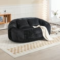 thumbnail image 1 of Giant Bean Bag Chair, Faux Fur Bean Bag Couch with Filler Large Living Room Bean Bag Chairs for Adults, Big Lazy Sofa Accent Chair Floor Chair, 1 of 9