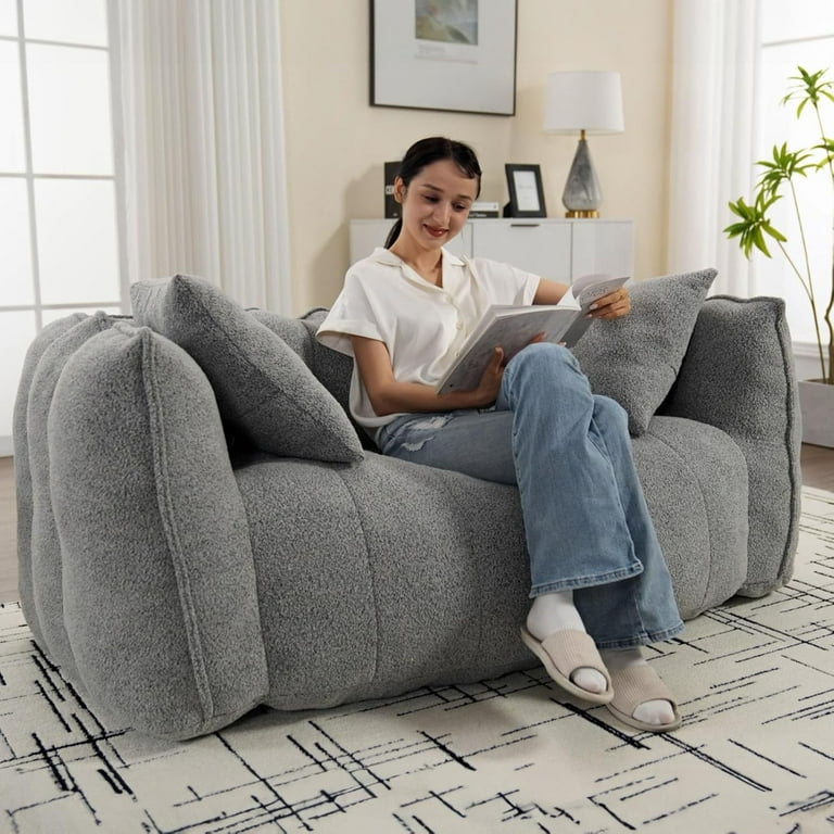 Bean Bag Chair Game Room Loveseat Giant Bean Bag Chair Oversized