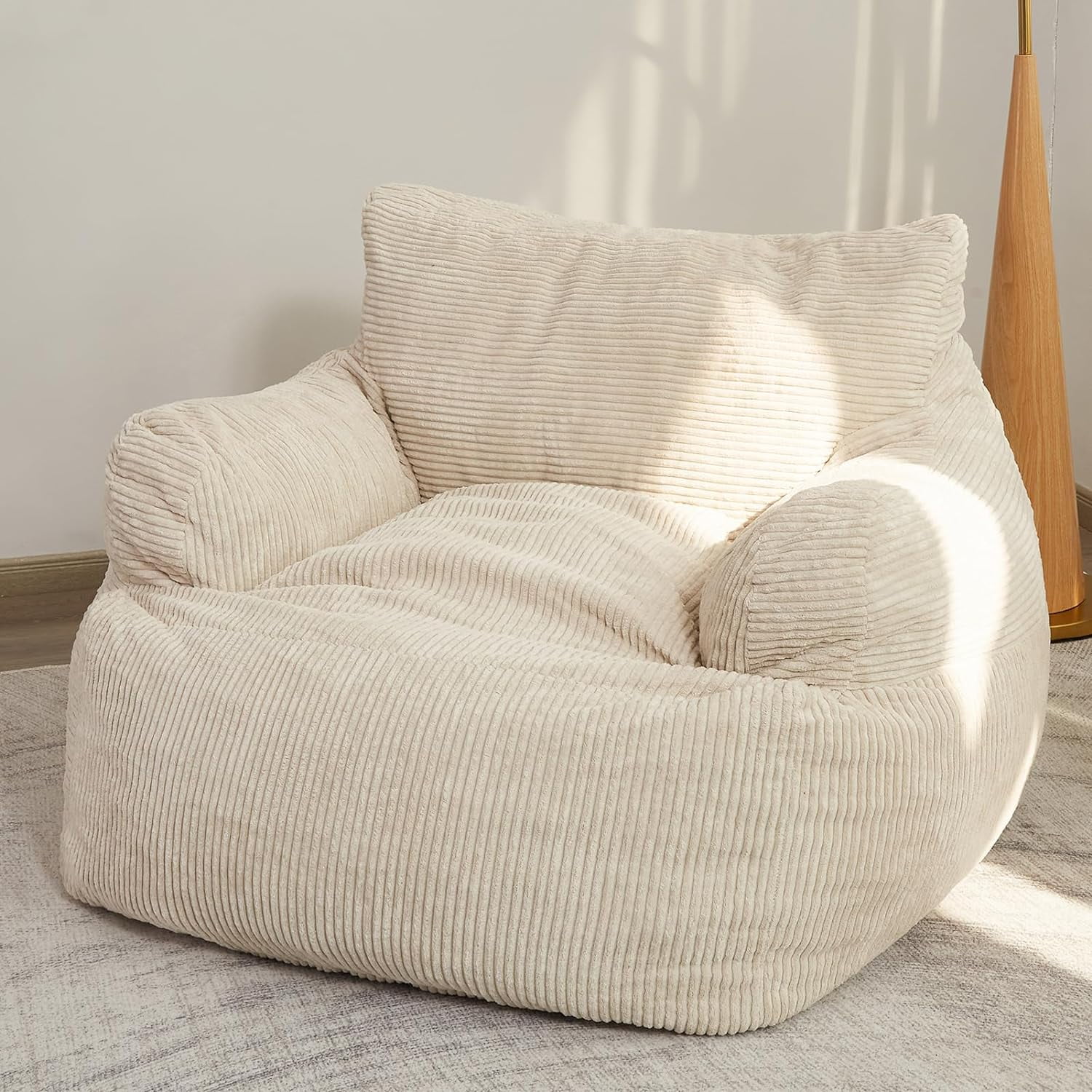 Giant Bean Bag Chair Sofa, Big Comfy Chair for Bedroom Living Room ...