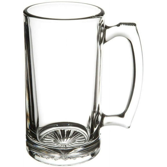 Giant Beer Mug Super Mug Stein Thick Glass 26 Ounces Pack Of 2