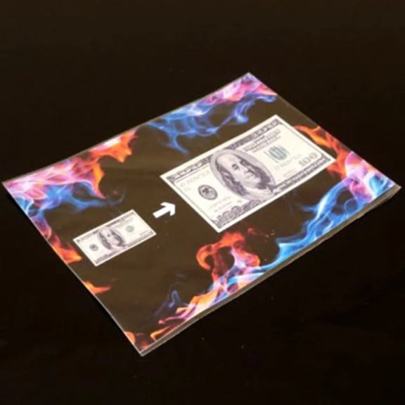 Giant Bill Illusion Magic Tricks Oversized Bill Appearing Visual Size Transformation Magia Stage Parlor Comedy Trick Gimmicks