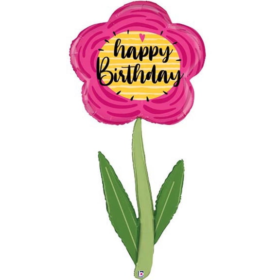 Giant Birthday Flower Balloon 5 Ft Tall