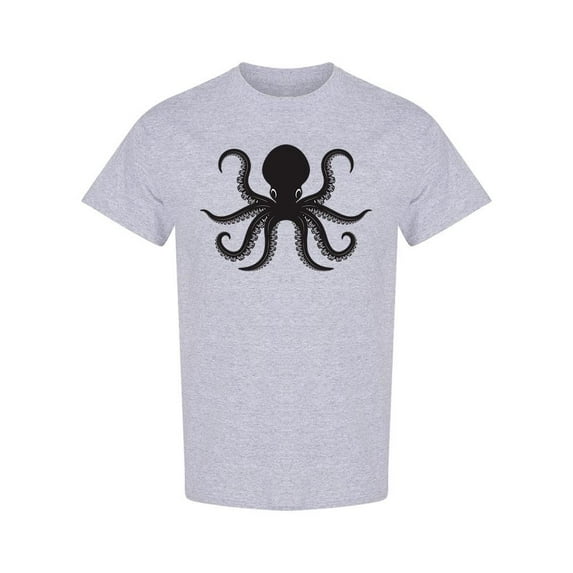 Giant Black Octopus T-Shirt Men -Image by Shutterstock, Male 3X-Large