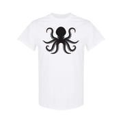 Giant Black Octopus T-Shirt Men -Image by Shutterstock, Male Medium