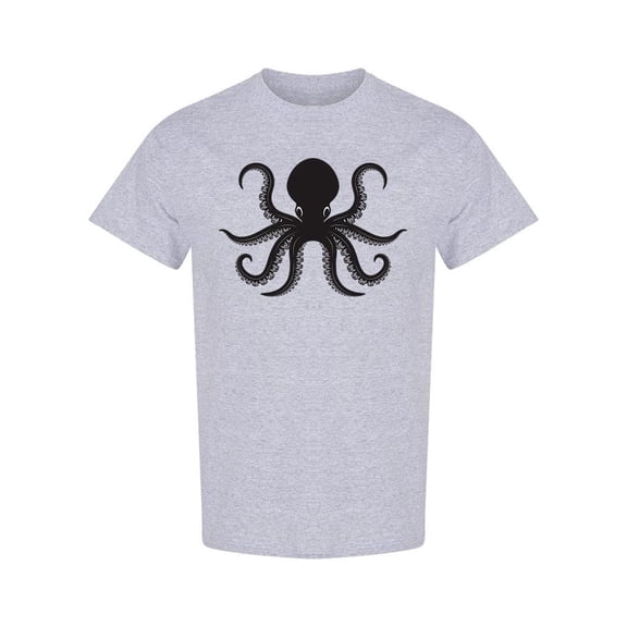 Giant Black Octopus T-Shirt Men -Image by Shutterstock, Male x-Large