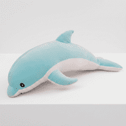 Giant Blue Dolphin Stuffed Animal Plush Toy, Soft Fluffy Hugging Pillow for Kids & Adults, Cute Large Ocean Animal Plushie Doll for Birthday Gift, Home Decor, Product 50cm Size, Cuddly Realistic Dolp