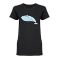 thumbnail image 1 of Giant Blue Whale Design Shaped T-Shirt Women -Image by Shutterstock, Female XX-Large, 1 of 2