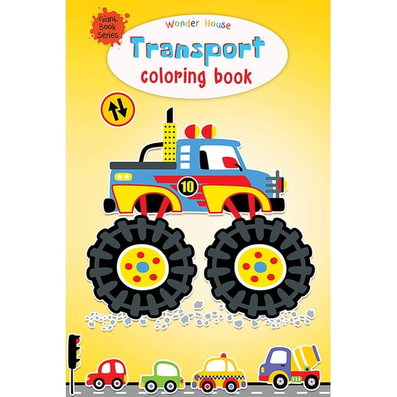 Giant Books Transport Colouring Book: Jumbo Sized Colouring Books, (Paperback)