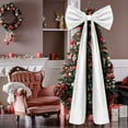 thumbnail image 1 of Giant Bow Decor Christmas Tree Topper,20 x 71 Inches Christmas Extra Large Satin Bows,Giant Xmas Tree Toppers Bows for Home Wreath Birthday Wedding Party Decorations(White), 1 of 4