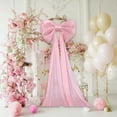 thumbnail image 1 of Giant Bow Decor Valentine's Day Decoration Big Bows for Room Wall Backdrop 30*100IN Ribbon Tie for Party Wedding(Light Pink,pearlized fabric), 1 of 9
